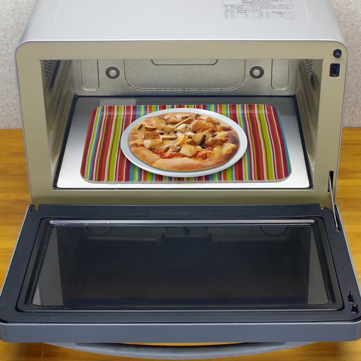 ＮＲトレー　Ｌ角　ミラノストライプ／レッド