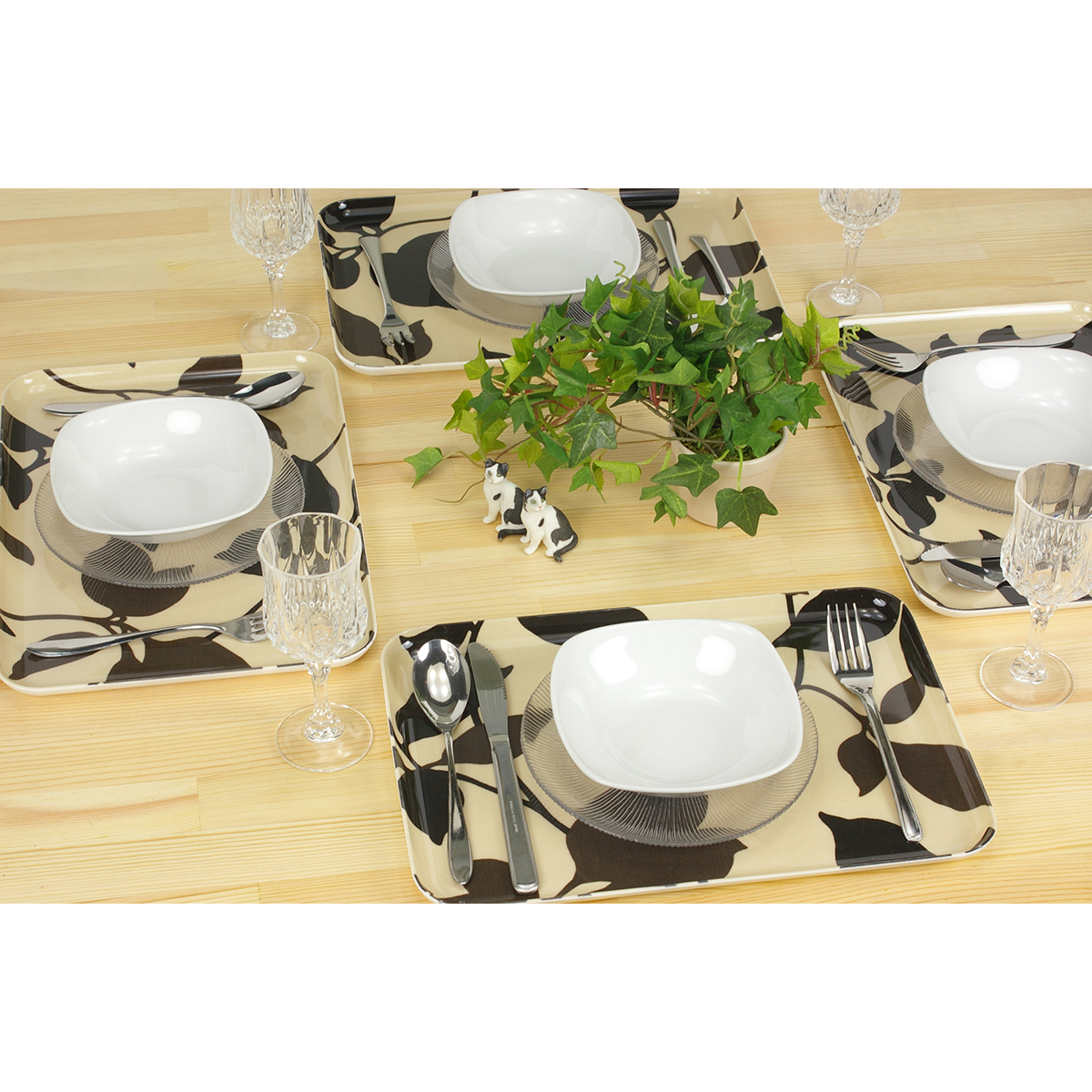 ＮＲトレー　Ｌ角　リーフ／ブラウン