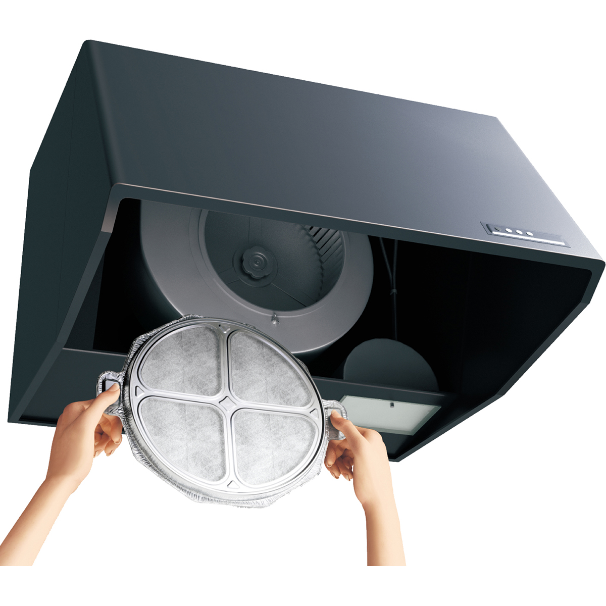 レンジフードファンカバー　深型・整流板　シロッコファン用　２枚入