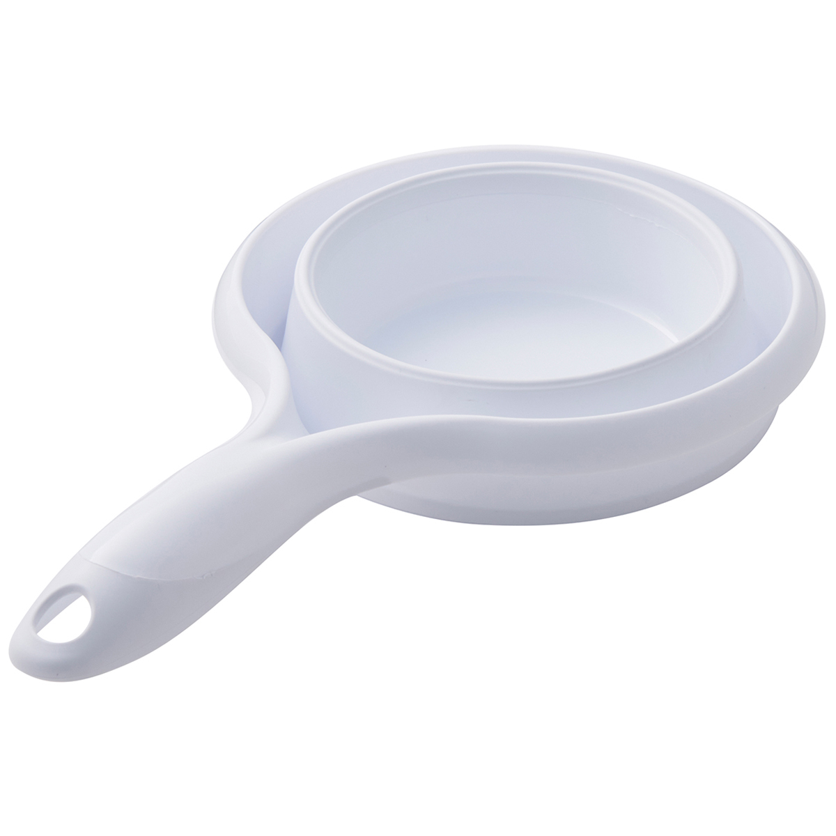 伊勢藤　おりたためる手おけ（マグネット付き）　　ホワイト