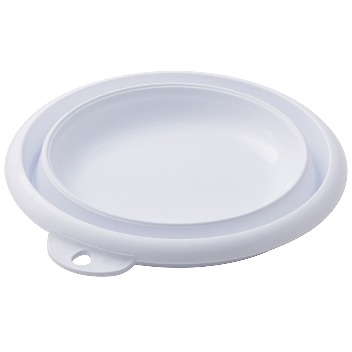 伊勢藤　おりたためる湯おけ（マグネット付き）　　ホワイト