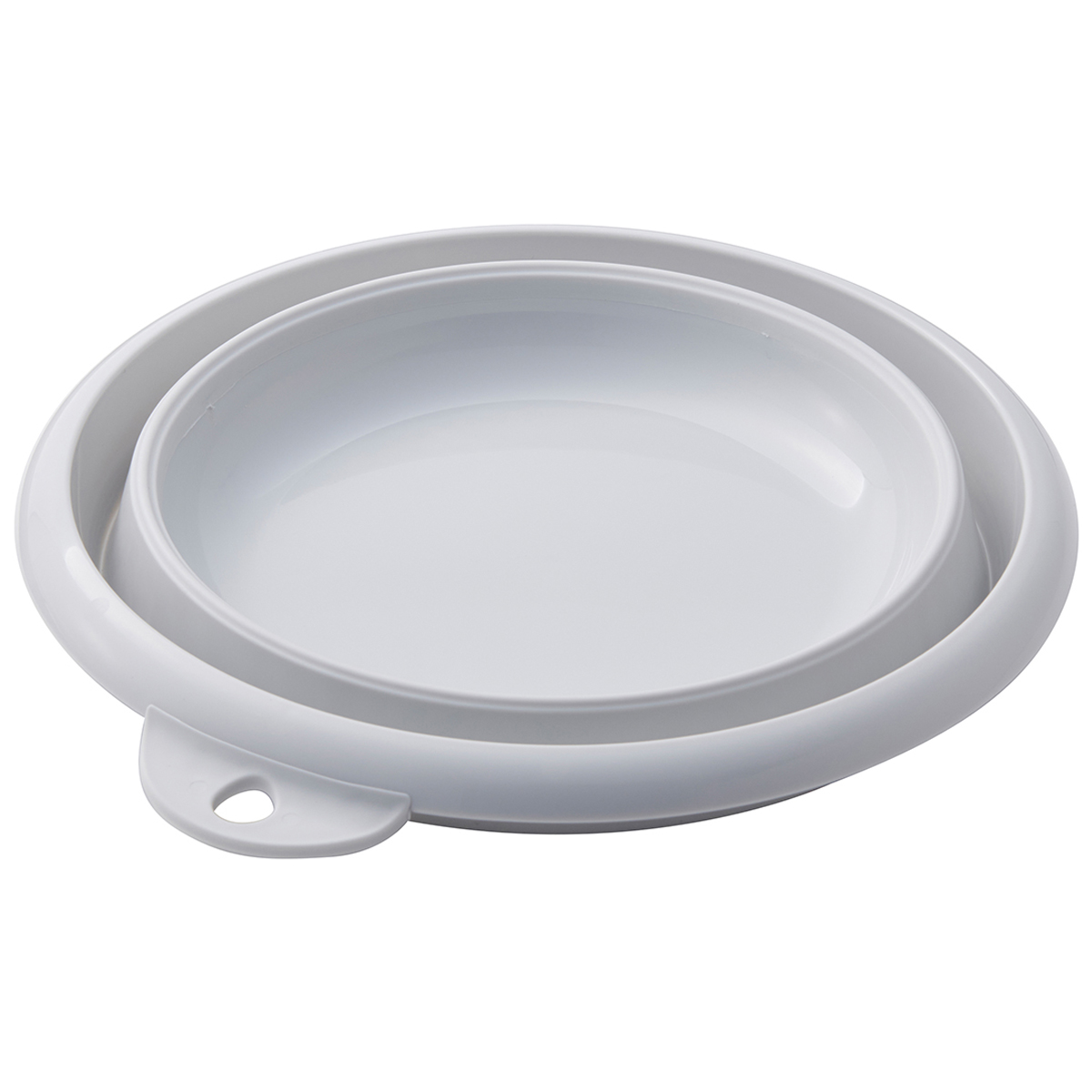 伊勢藤　おりたためる湯おけ（マグネット付き）　　グレー