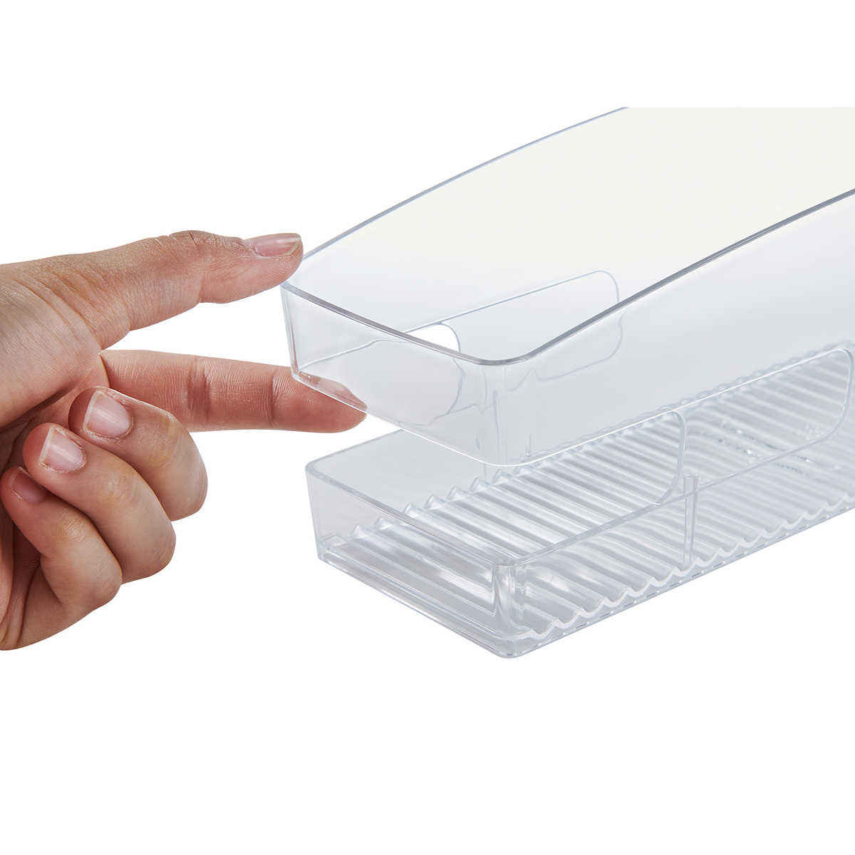 伊勢藤　冷蔵庫整理トレー　クリア