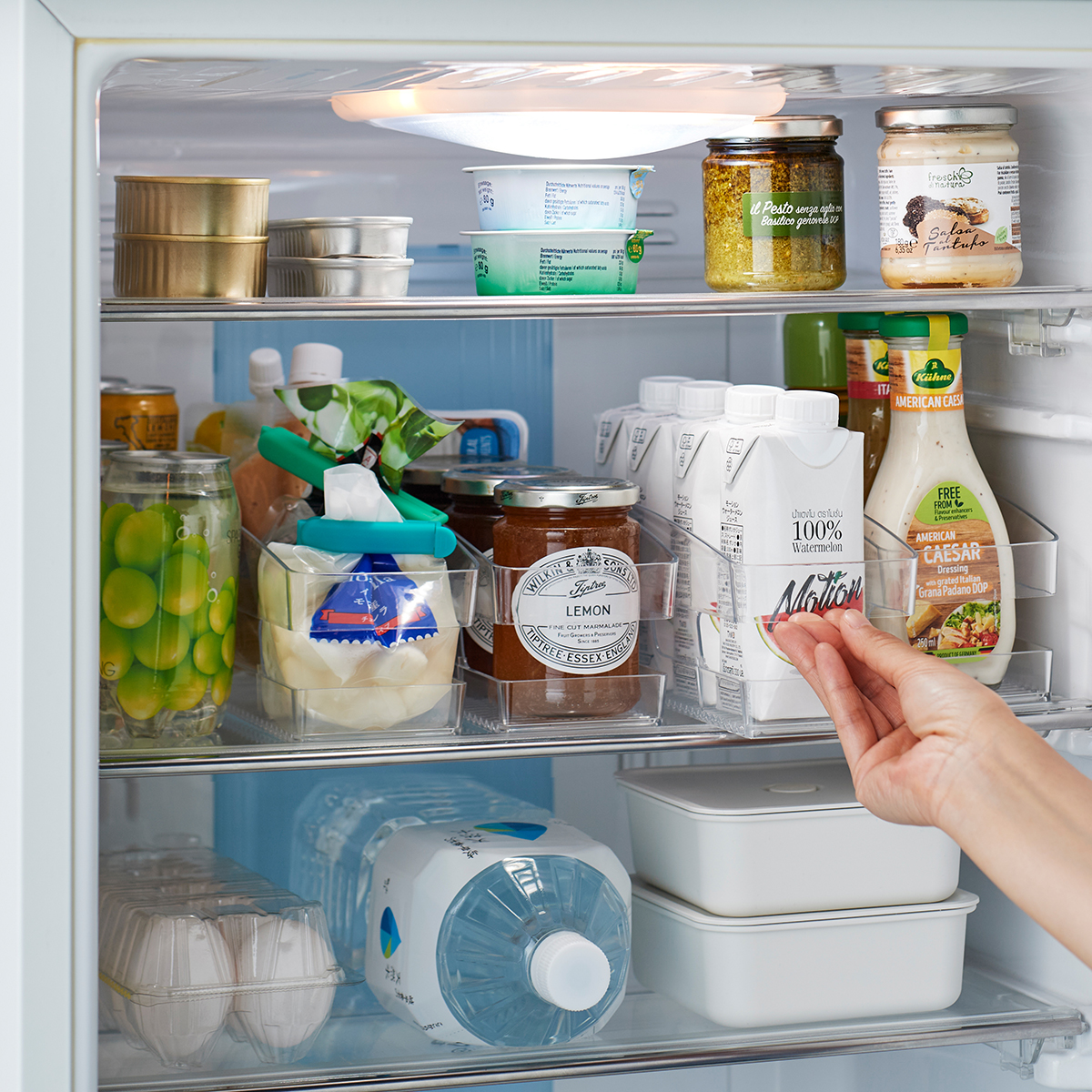 伊勢藤　冷蔵庫整理トレー　クリア