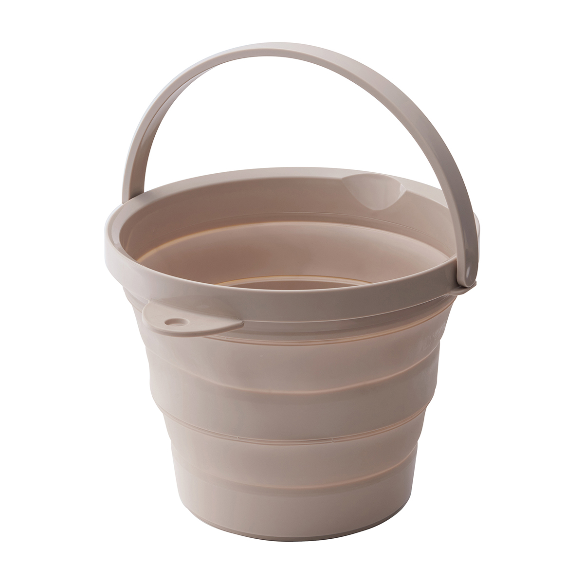 伊勢藤　ソフトバケツ８型　ベージュ
