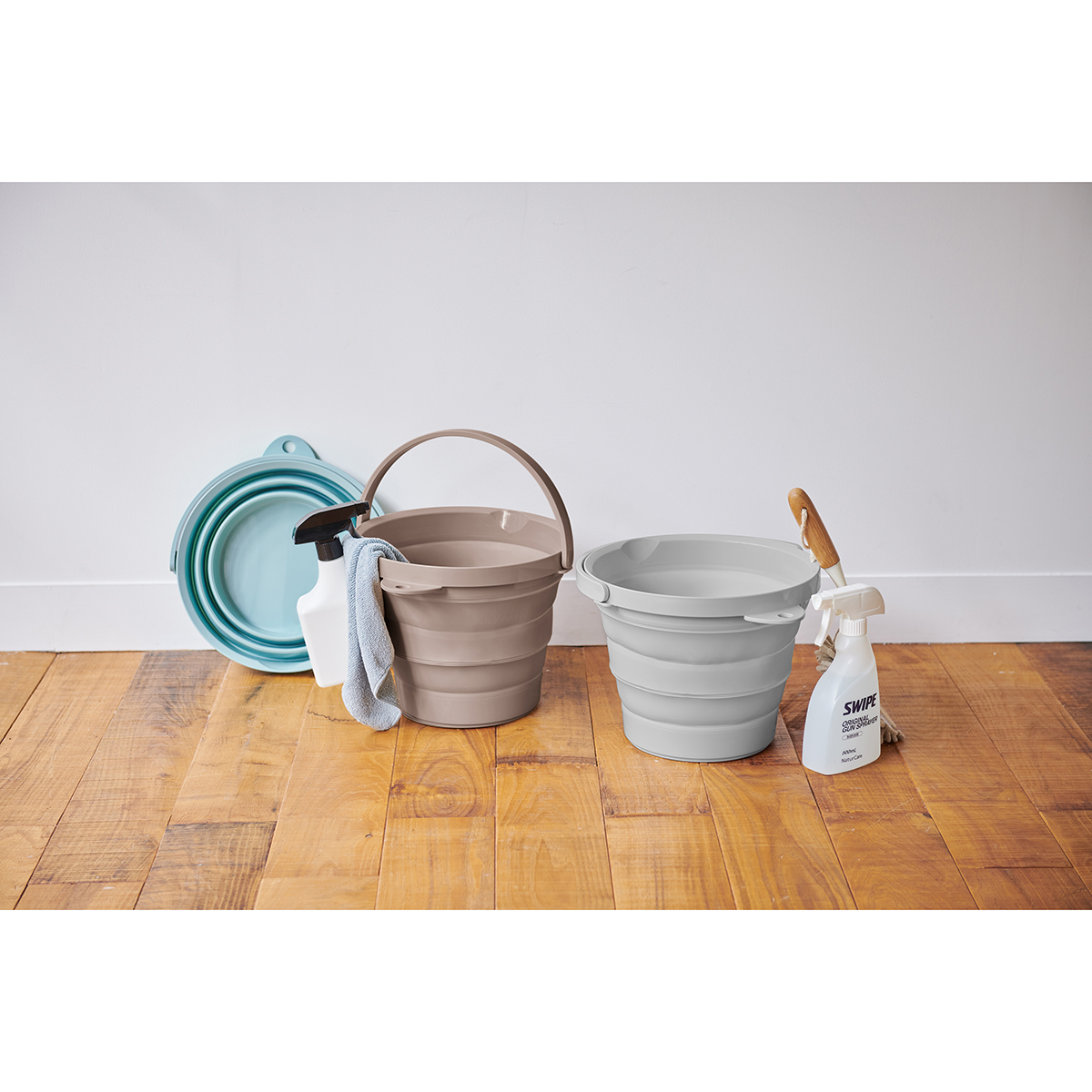 伊勢藤　ソフトバケツ８型　ベージュ