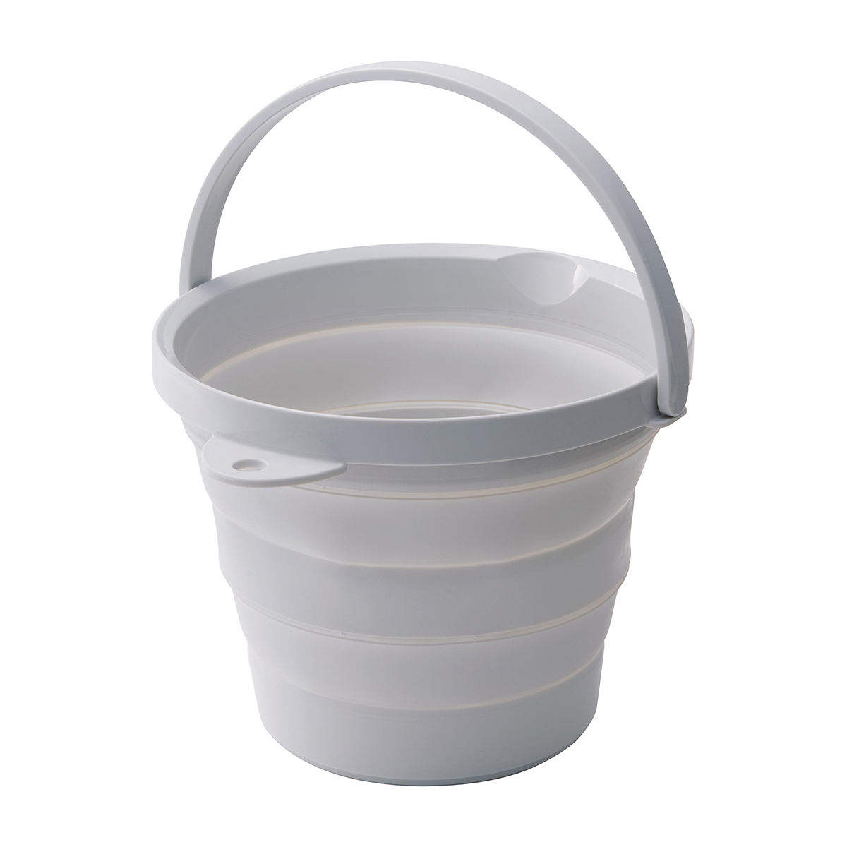 伊勢藤　ソフトバケツ８型　グレー