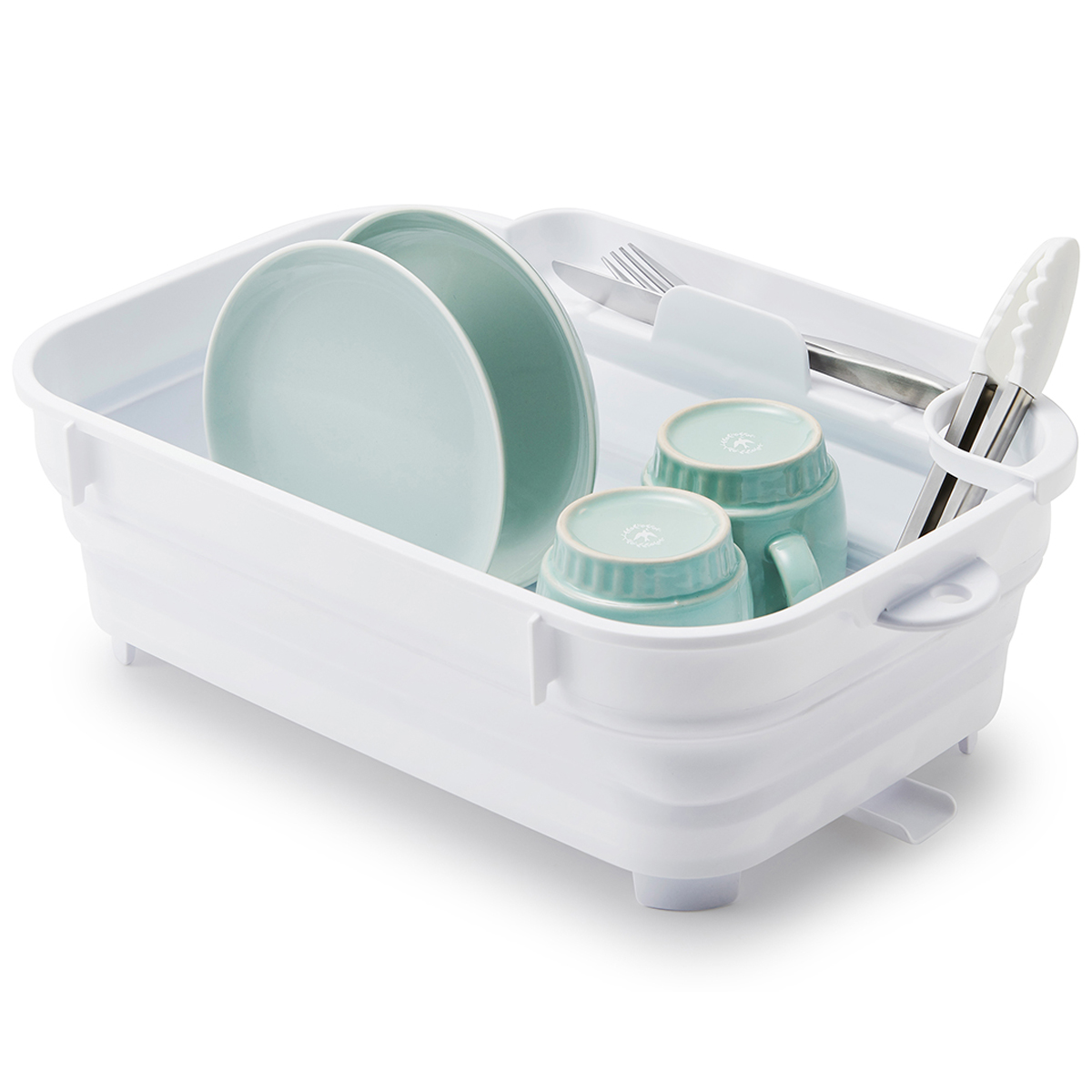 伊勢藤　おりたたみ水切りバスケット　ホワイト