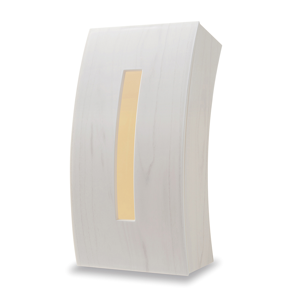 伊勢藤　ティッシュケースＢｏｗ　ウッディホワイト