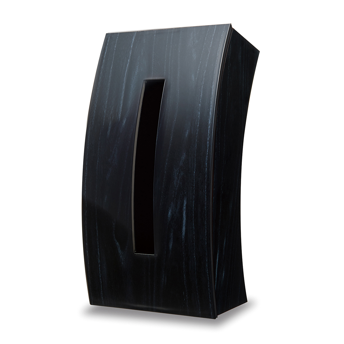 伊勢藤　ティッシュケースＢｏｗ　ウッディブラック