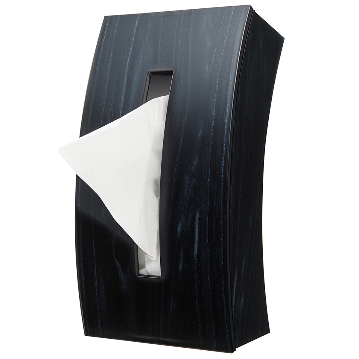 伊勢藤　ティッシュケースＢｏｗ　ウッディブラック