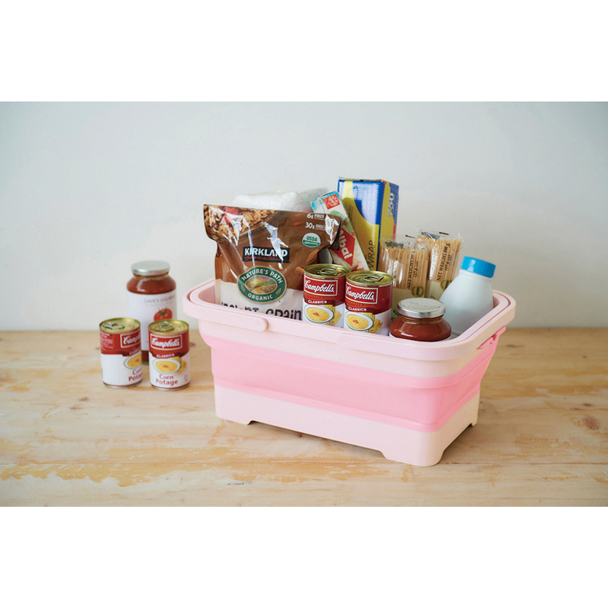 伊勢藤　ソフトバスケット　ピンク