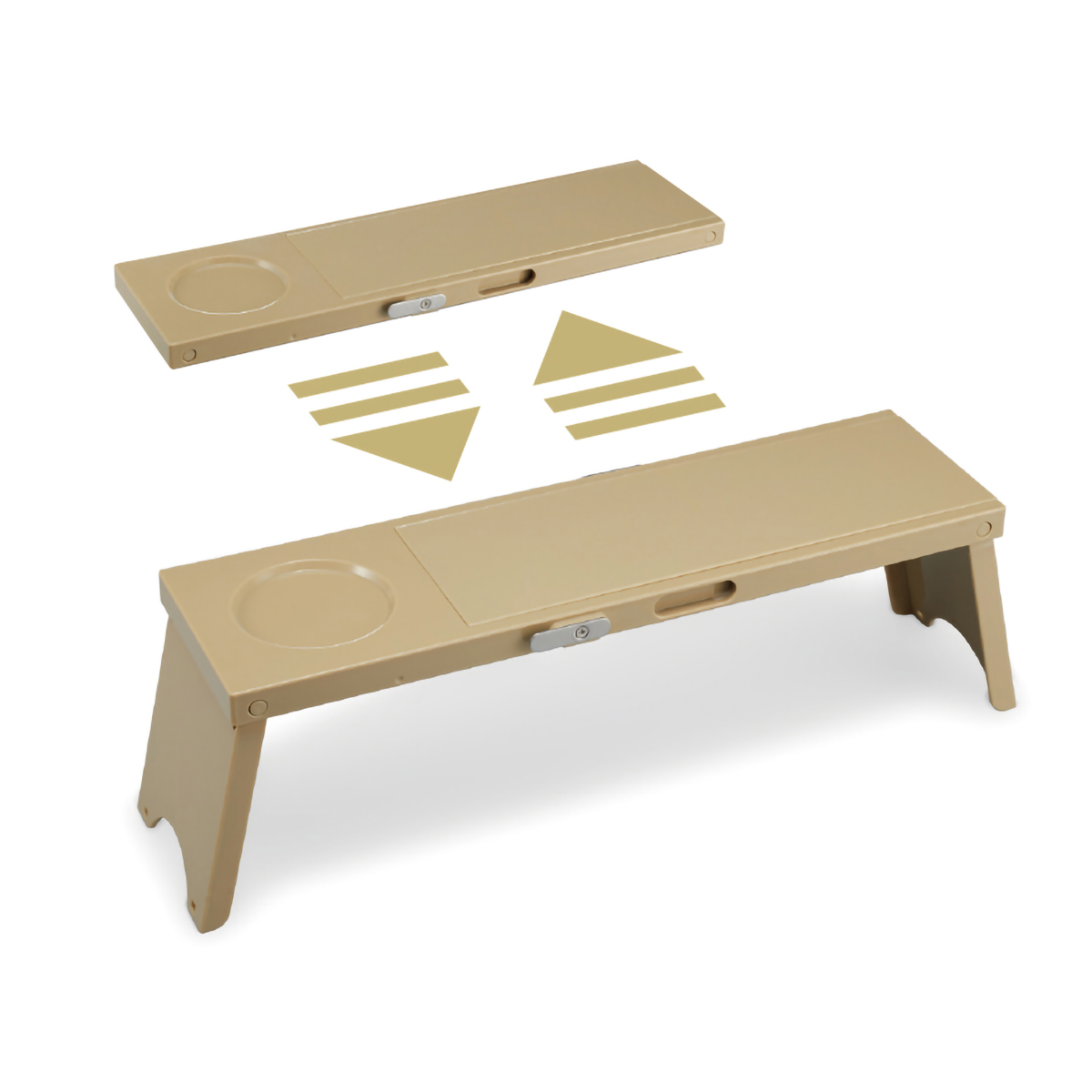 伊勢藤　アウトドアテーブル　ＰＩＣＮＯ　（３台）　カーキ