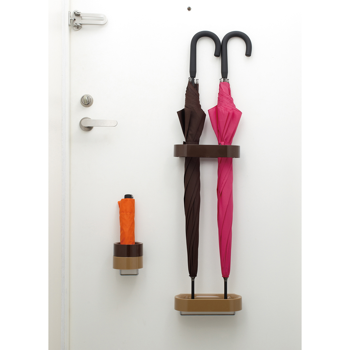 伊勢藤　傘ホルダー（ワイドタイプ）　ブラウン