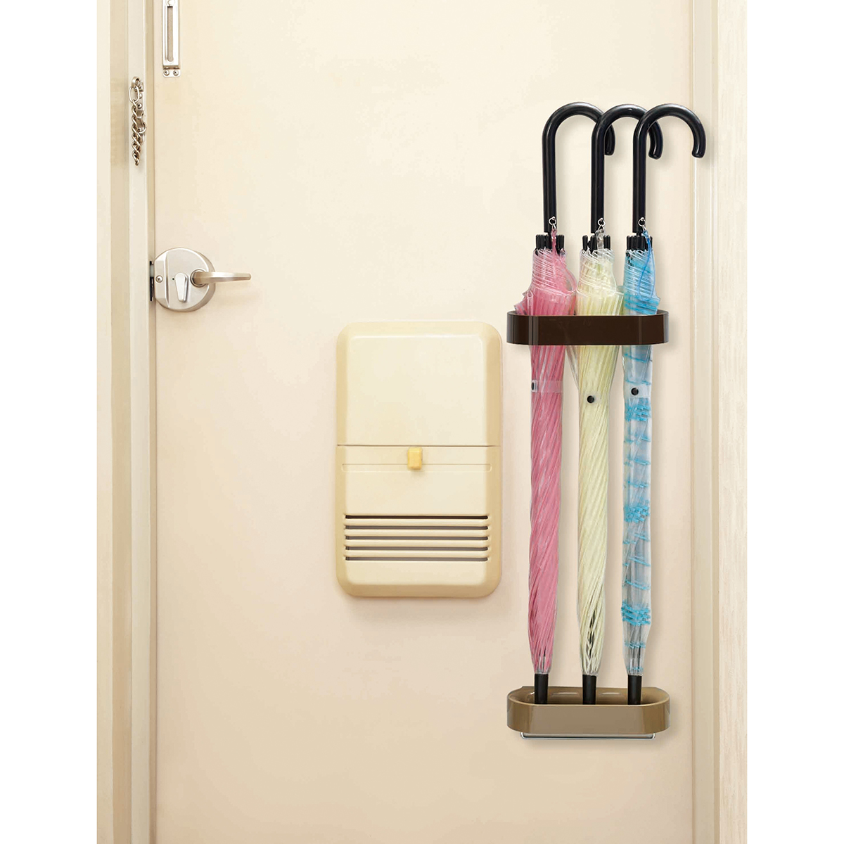 伊勢藤　傘ホルダー（ワイドタイプ）　ブラウン