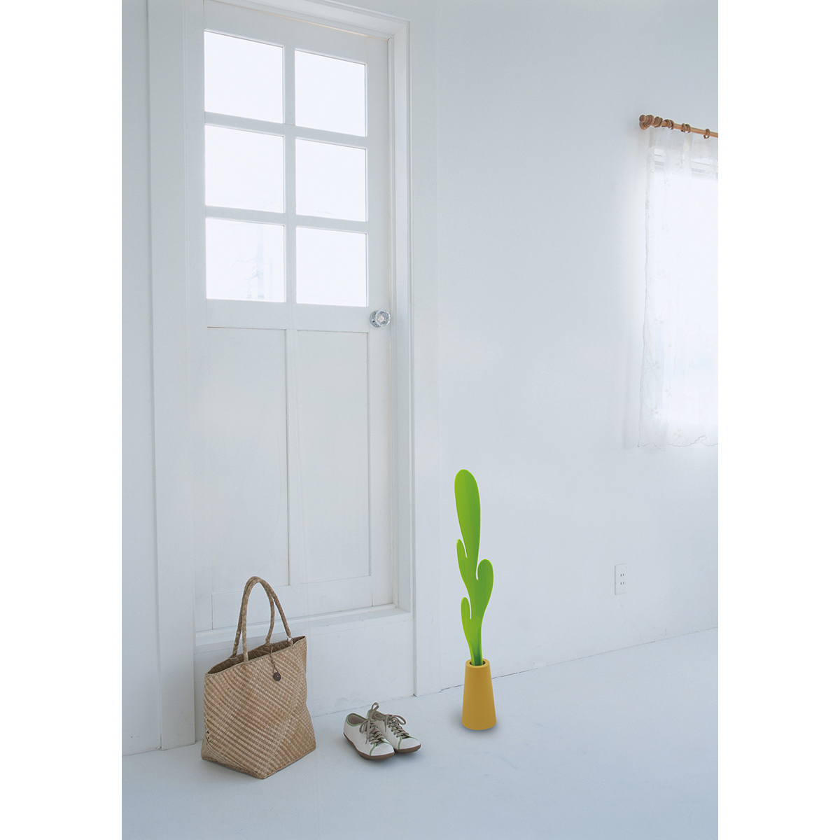 伊勢藤　カクタス（スタンド付き靴べら）　グリーン