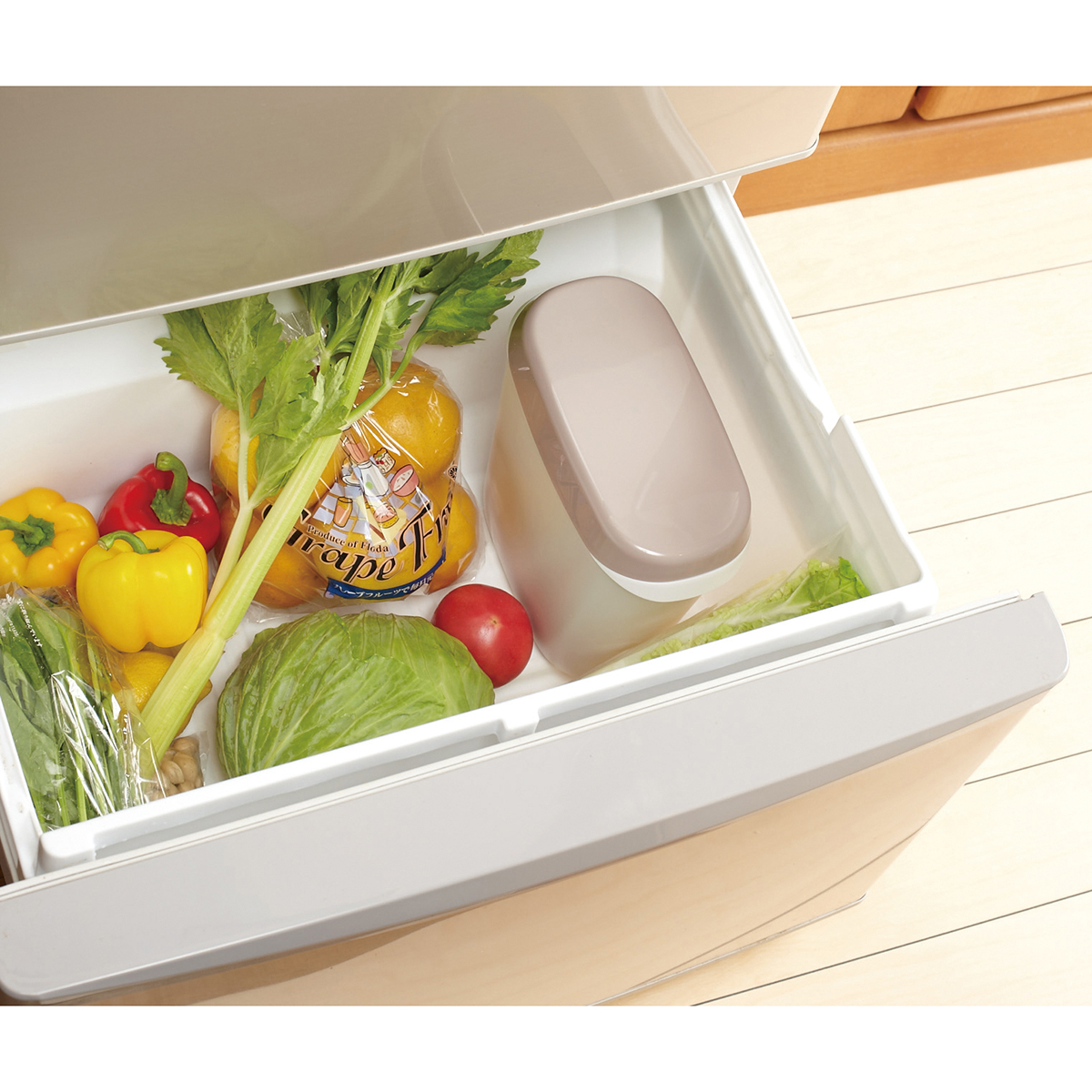 伊勢藤　お米袋そのまま保存ケース　２ｋｇ　ホワイト