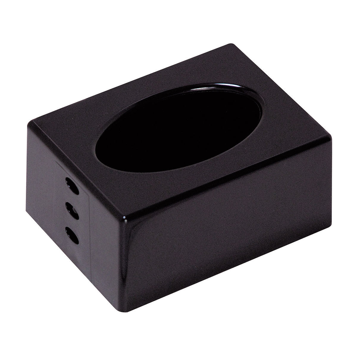 伊勢藤　ポケットティッシュケース　ブラック