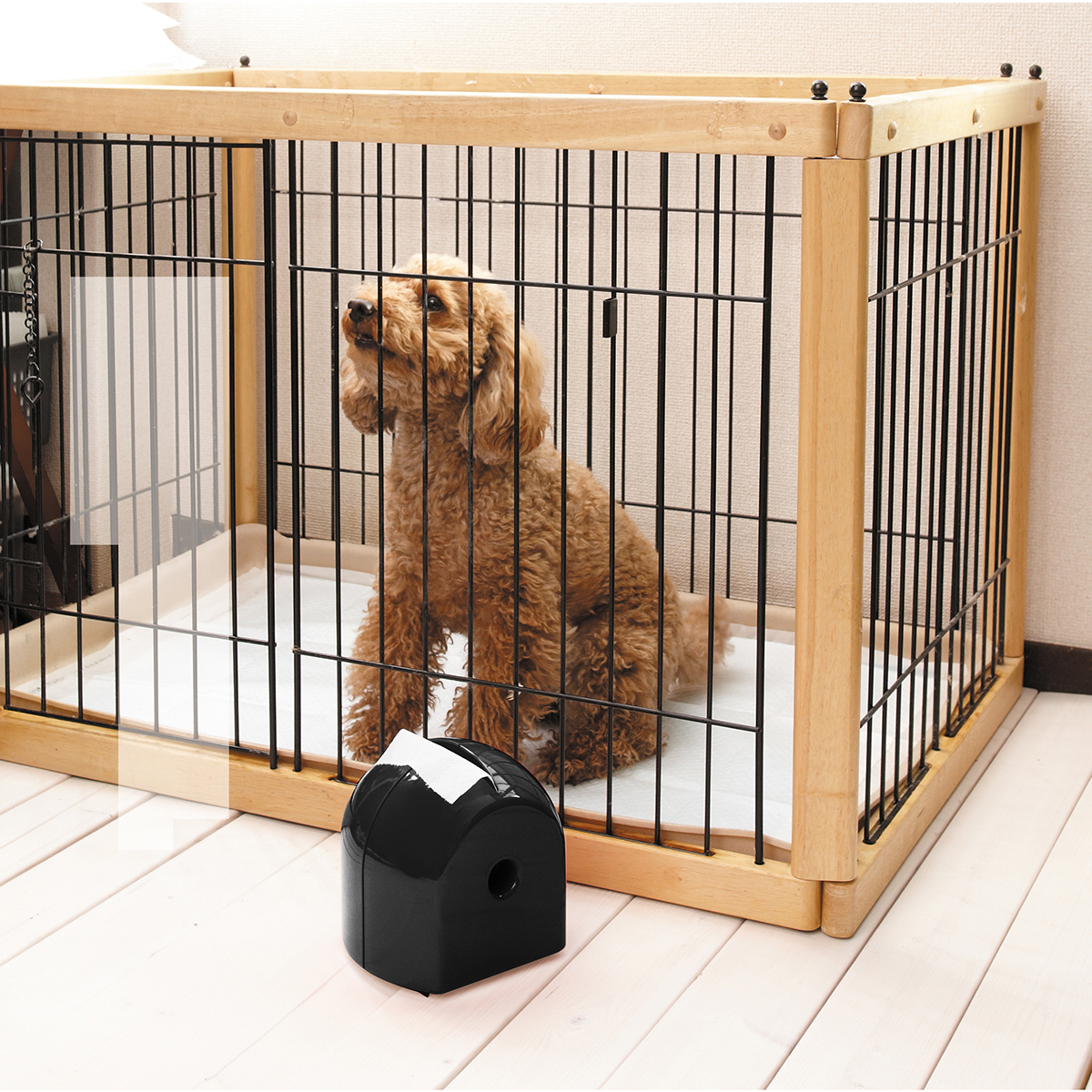 伊勢藤　ロールペーパーホルダー　ブラック