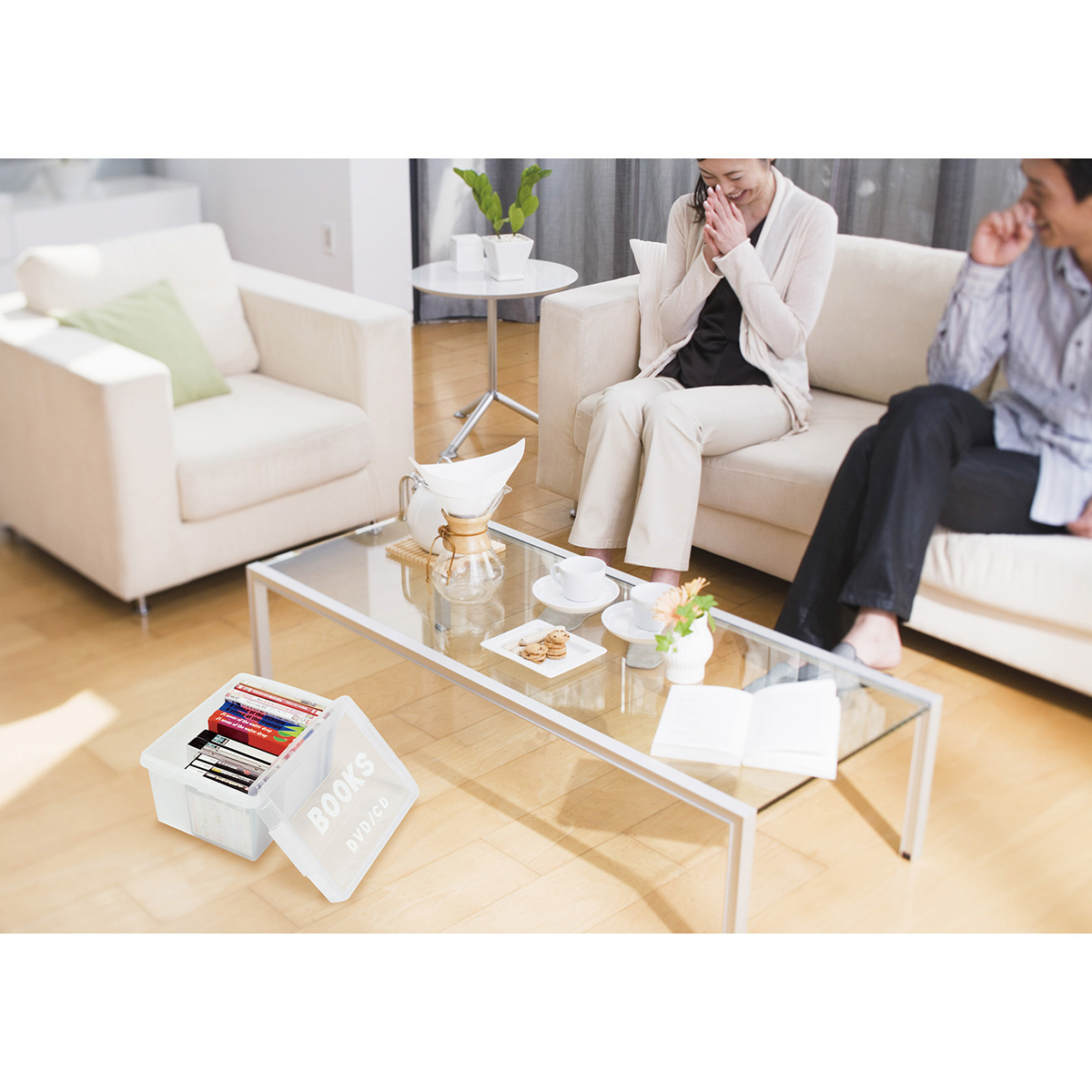 伊勢藤　ブック＆メディアケース　ミニ　ナチュラル