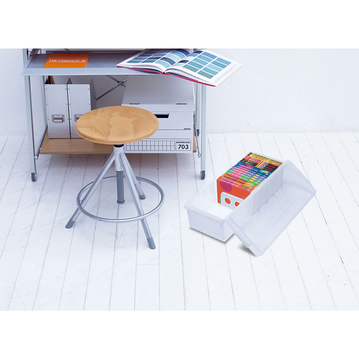 伊勢藤　コミック本収納ケース　ブックス　ナチュラル