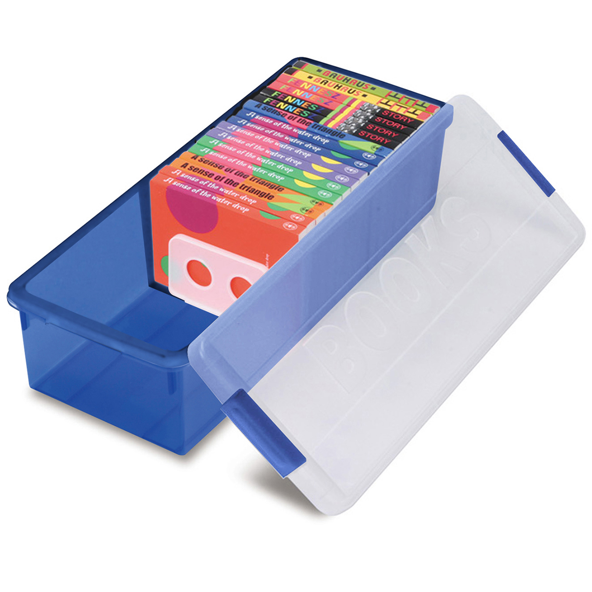 伊勢藤　コミック本収納ケース　ブックス　ブルー