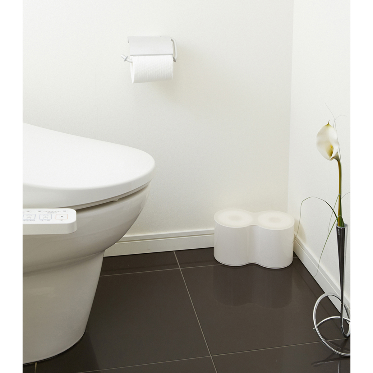 伊勢藤　トイレットペーパーＢＯＸ　ＰＩＳＥ（ピセ）１段　ホワイト