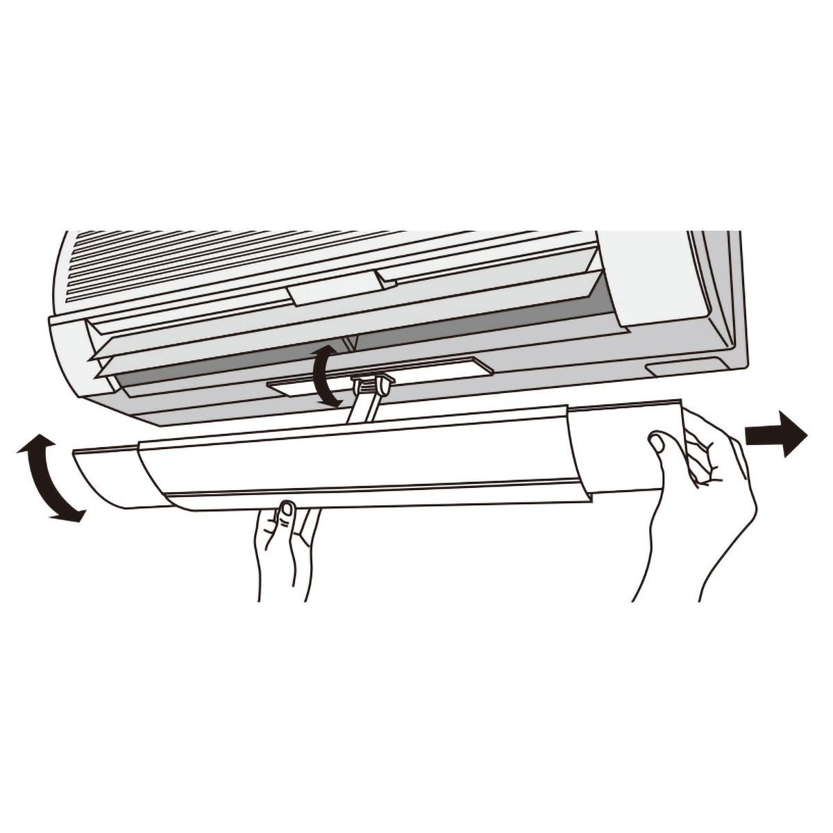 伊勢藤　エアコン風よけカバー　グレー