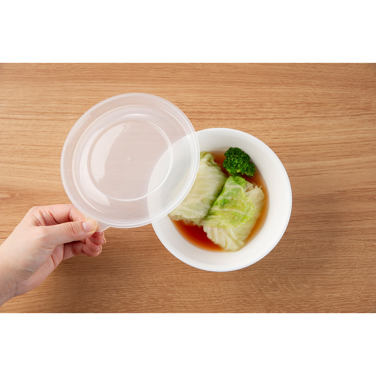 そのまま食卓に出せる保存容器 L ホワイト | かぜとゆきオンラインショップ