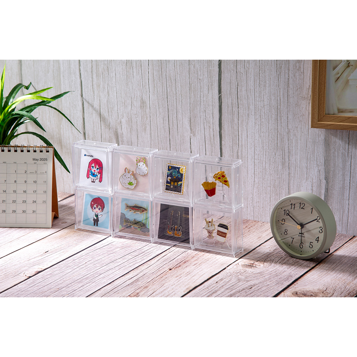 ピンバッジディスプレイケース クリアー | かぜとゆきオンラインショップ