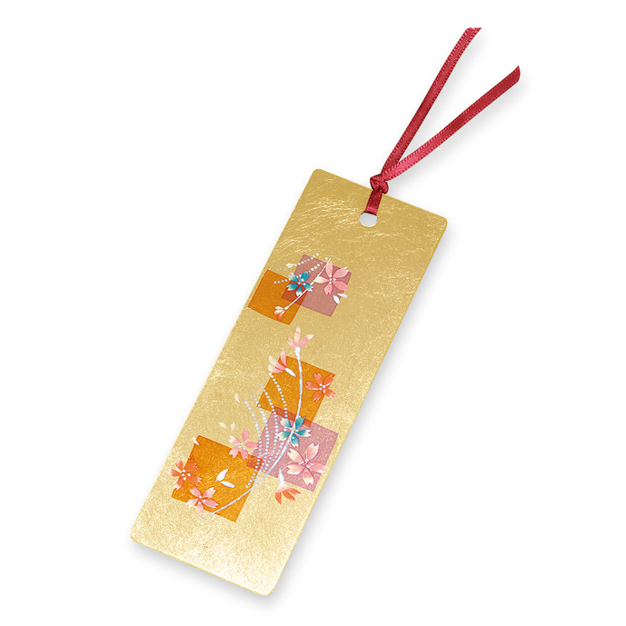 【未使用品】 蒔絵しおり 箔工芸色紙桜 かぜとゆきオンラインショップ | その他
