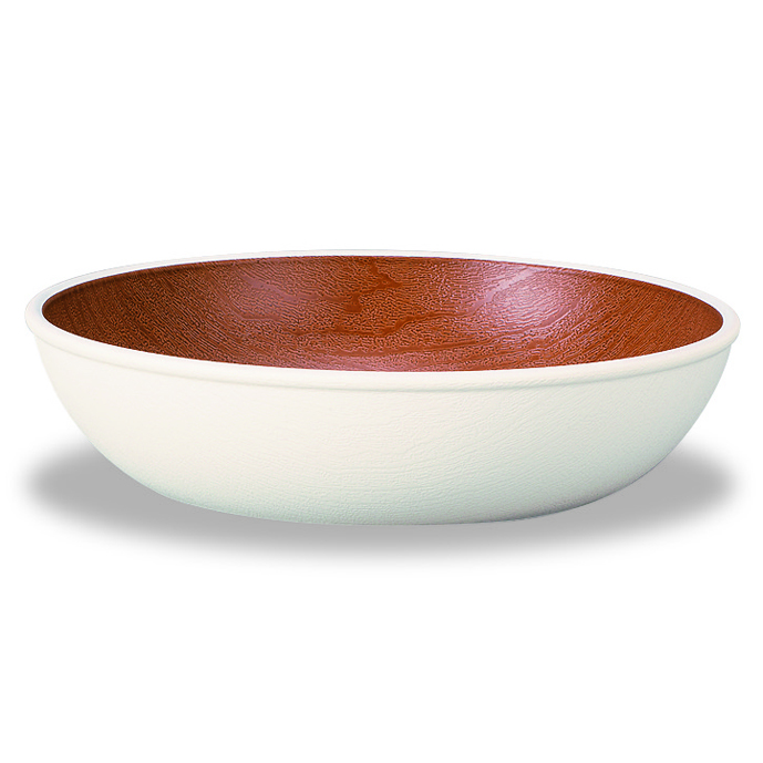 木目ラウンドディッシュ W&B