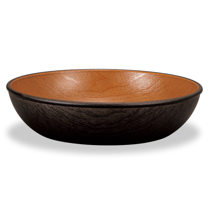 木目ラウンドディッシュ B&B