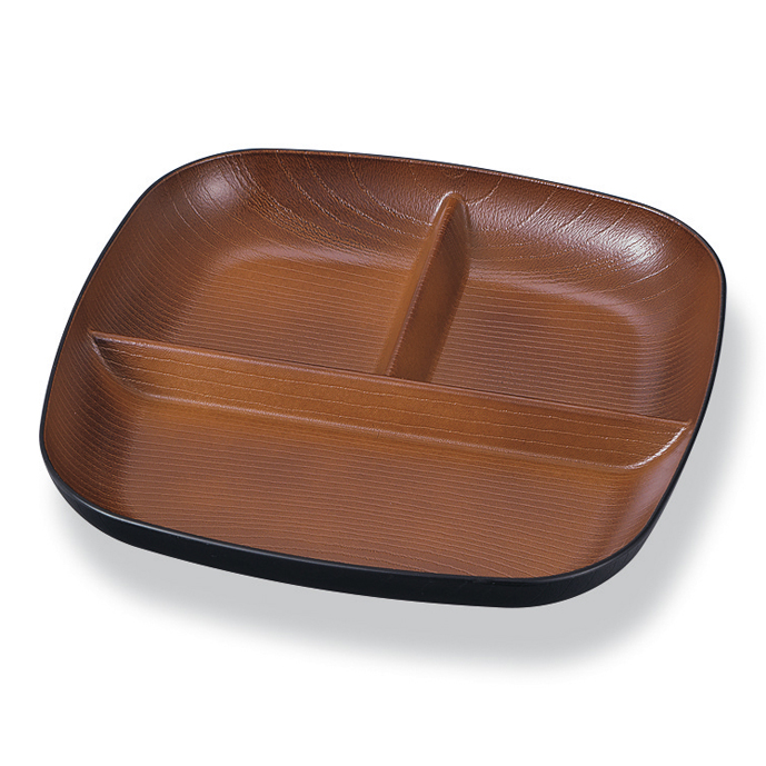 欅杢目スクウェアプレート B&B