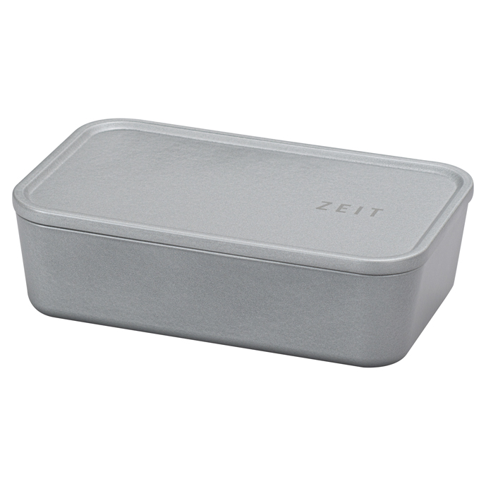 ZEIT 抗菌スクウェア一段ランチBOX SV（シルバー）