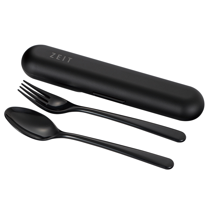 ZEIT スプーン・フォークセット BK（ブラック）