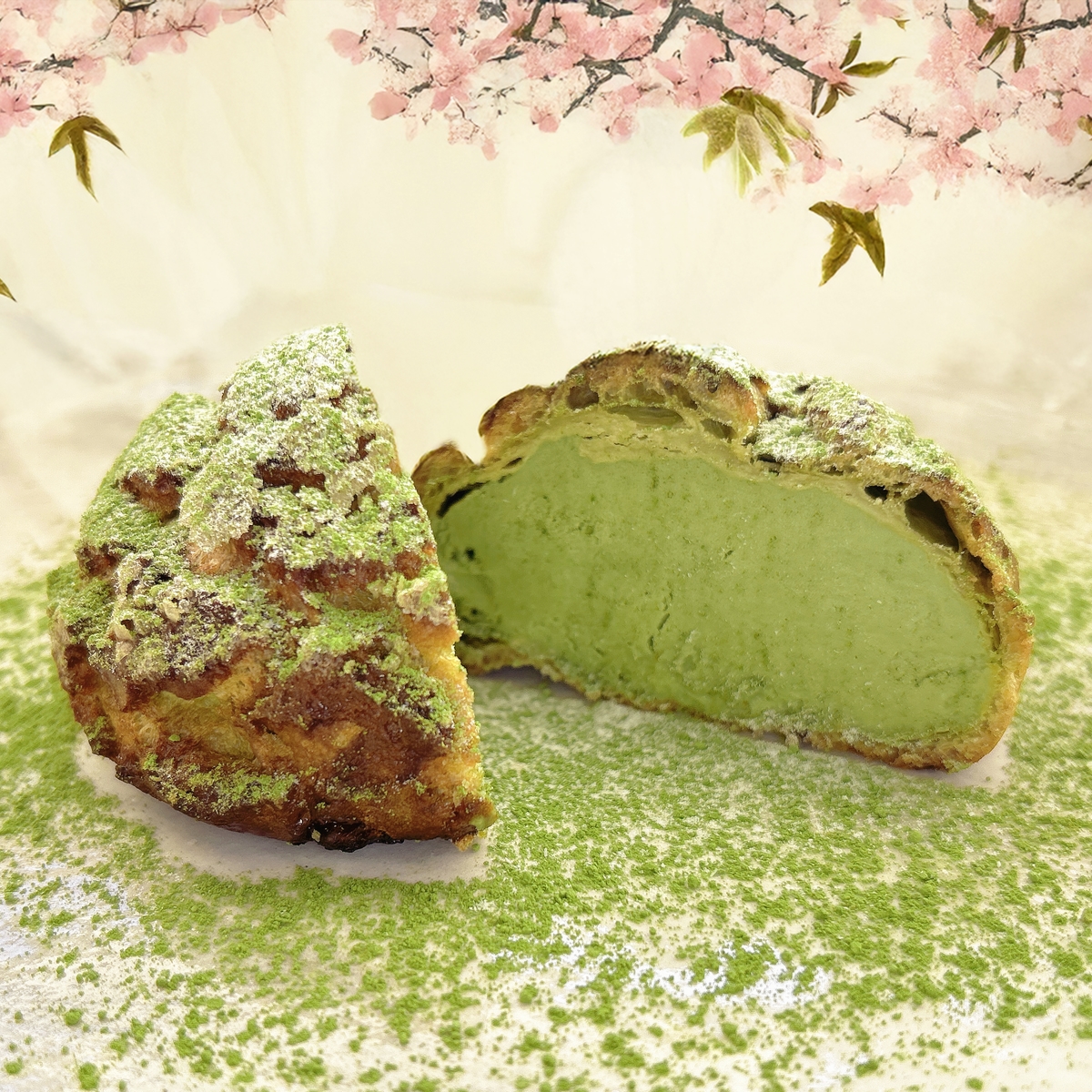 冷凍】牛乳屋さんが作るシュークリーム(抹茶) | かぜとゆきオンライン