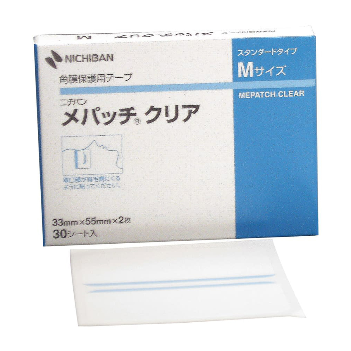 メパッチクリア(M) 角膜保護用テープ ニチバン MPCM(33×55)2マイ×30