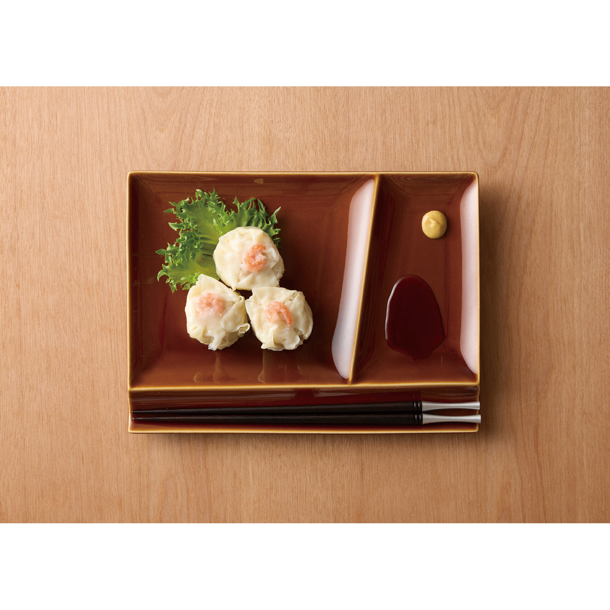 深山　isola（イゾラ）パレットプレートL　飴釉