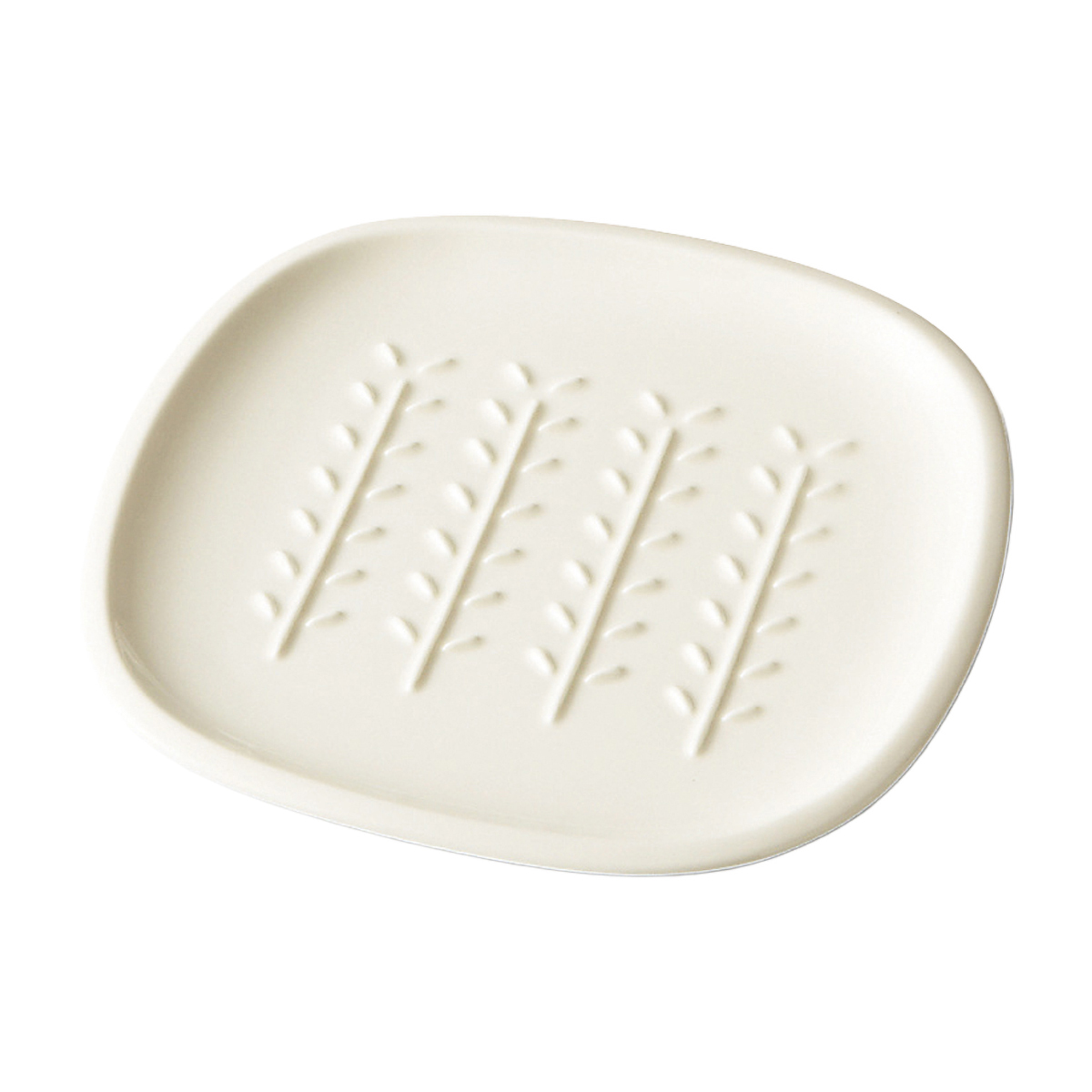 深山　crust（クラスト）パン皿　小枝柄　アイボリー
