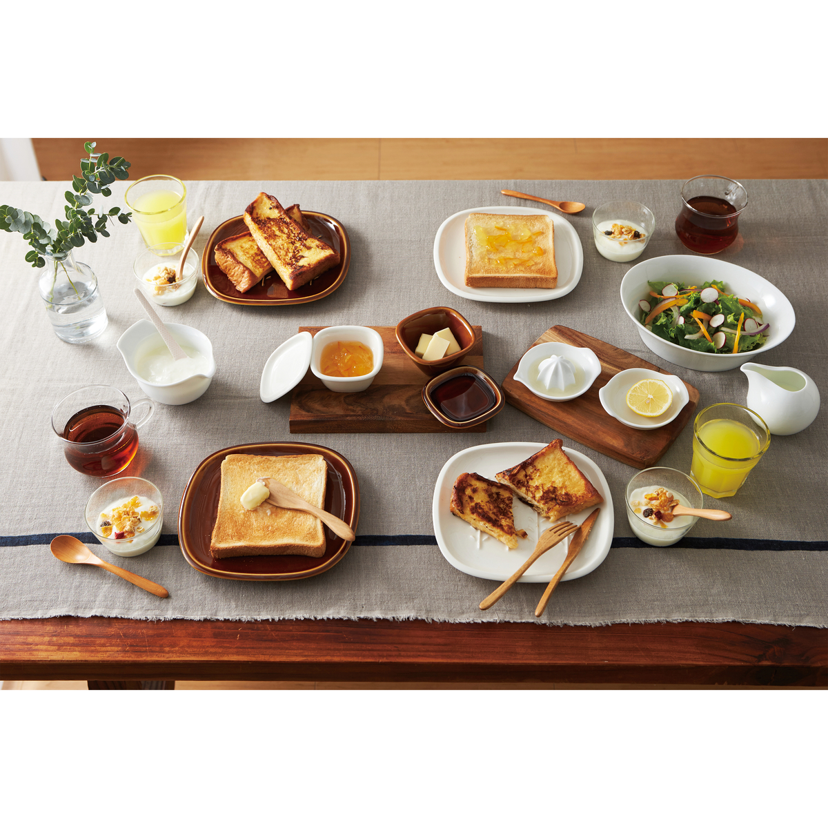 深山　crust（クラスト）パン皿　小枝柄　飴釉