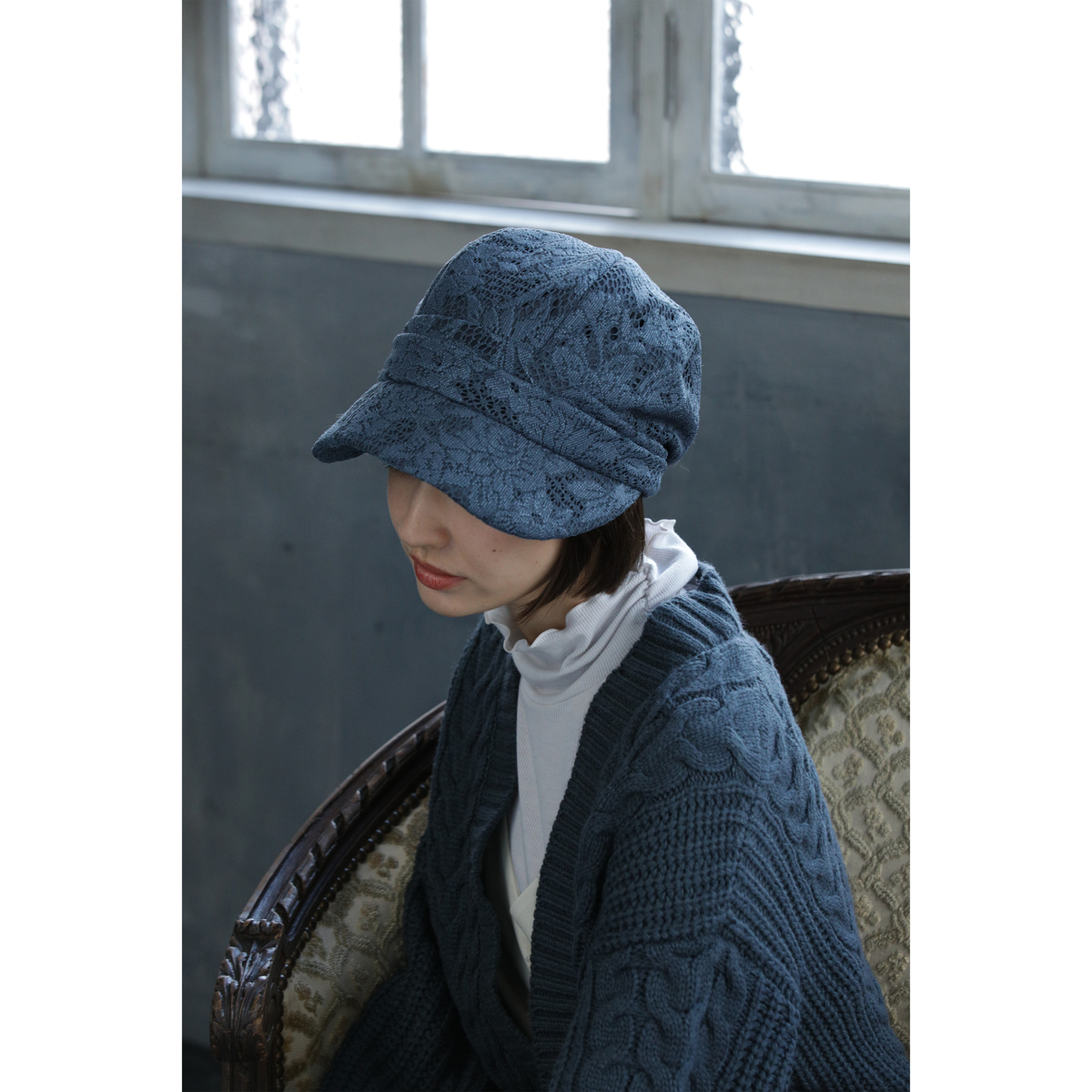 水野ミリナー　レースキャスケット