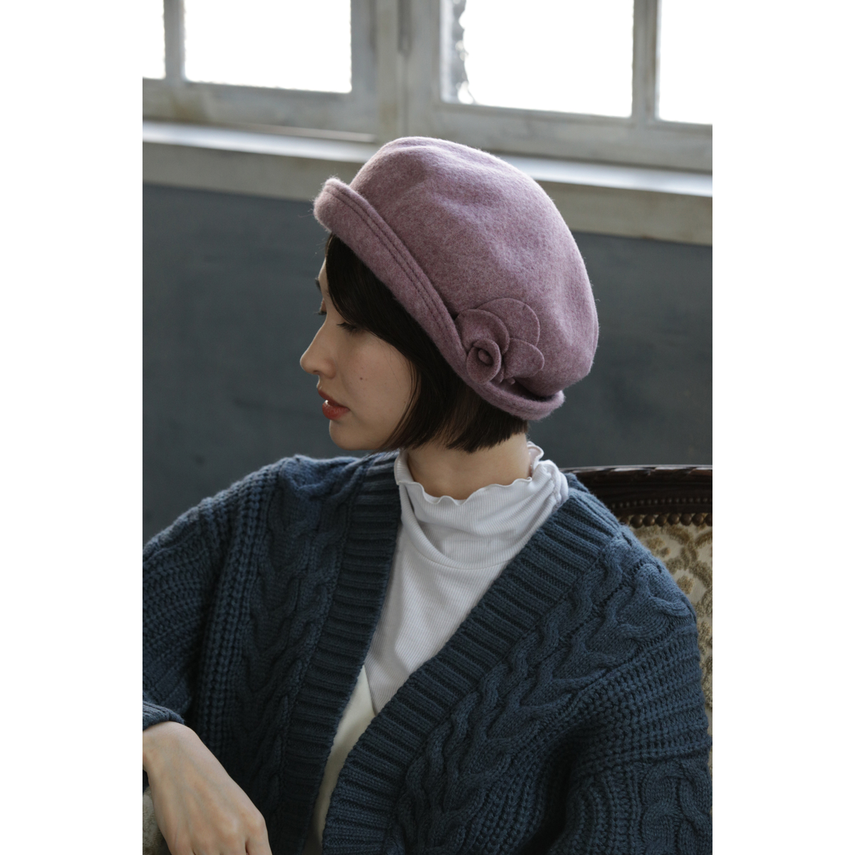 水野ミリナー　つば付きバスクベレー