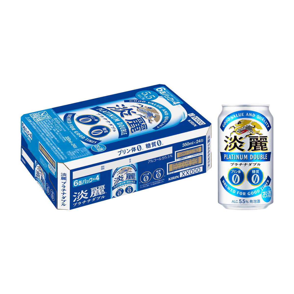 キリン　淡麗プラチナダブル　350ml缶【ケース24本】【発泡酒】