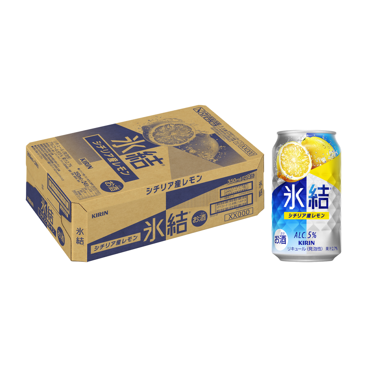 キリン　氷結　シチリア産　レモン　350ml缶【ケース24本】【チューハイ】