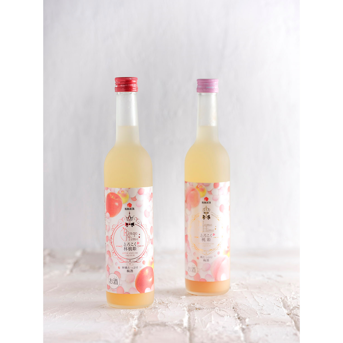 中田食品　とろこく桃姫＆林檎姫2本セット　500ml×2本　【リキュール　和歌山県】