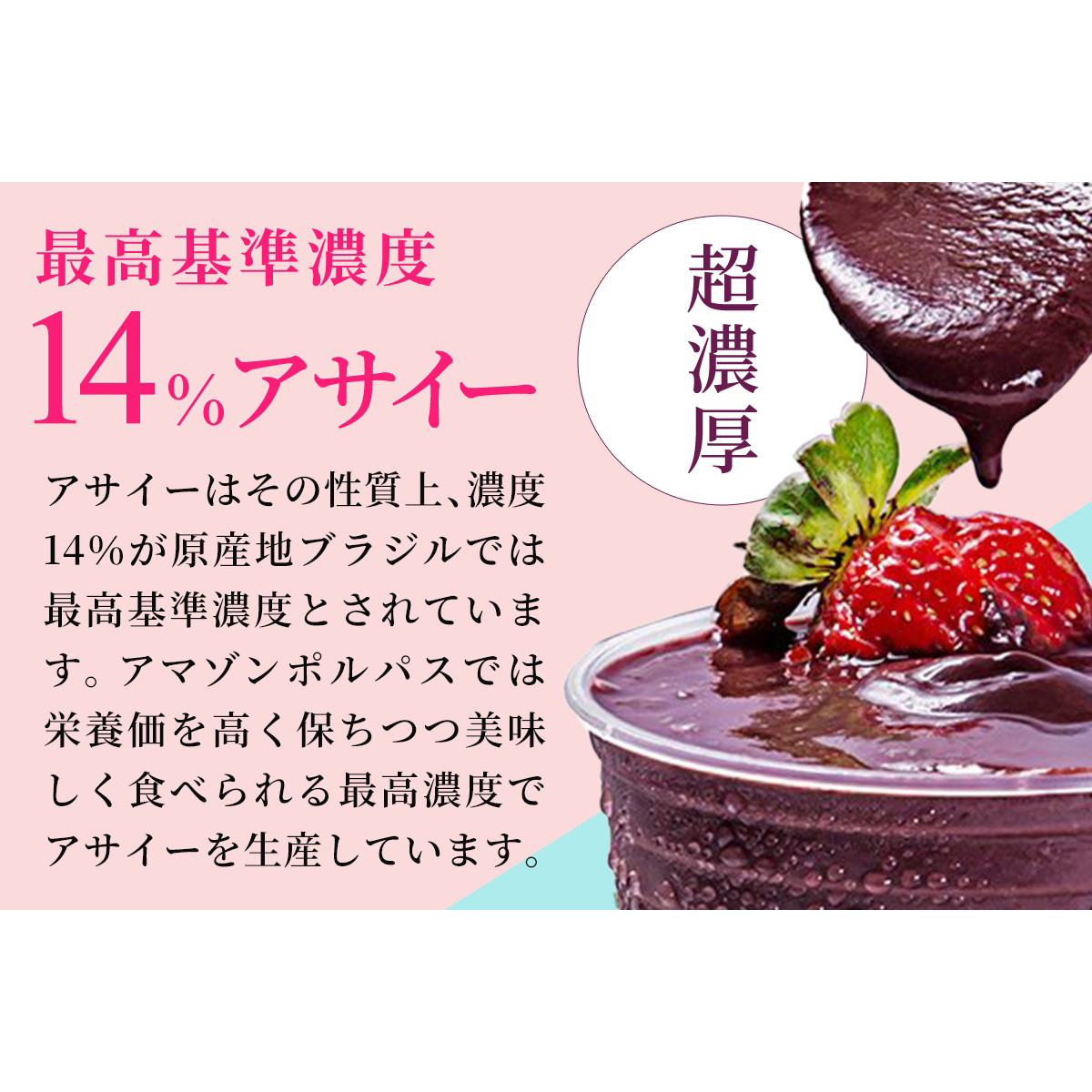 【冷凍】【AMAZON POLPAS】アサイーピューレプレミアム（プレーン）100g×4パック 261122