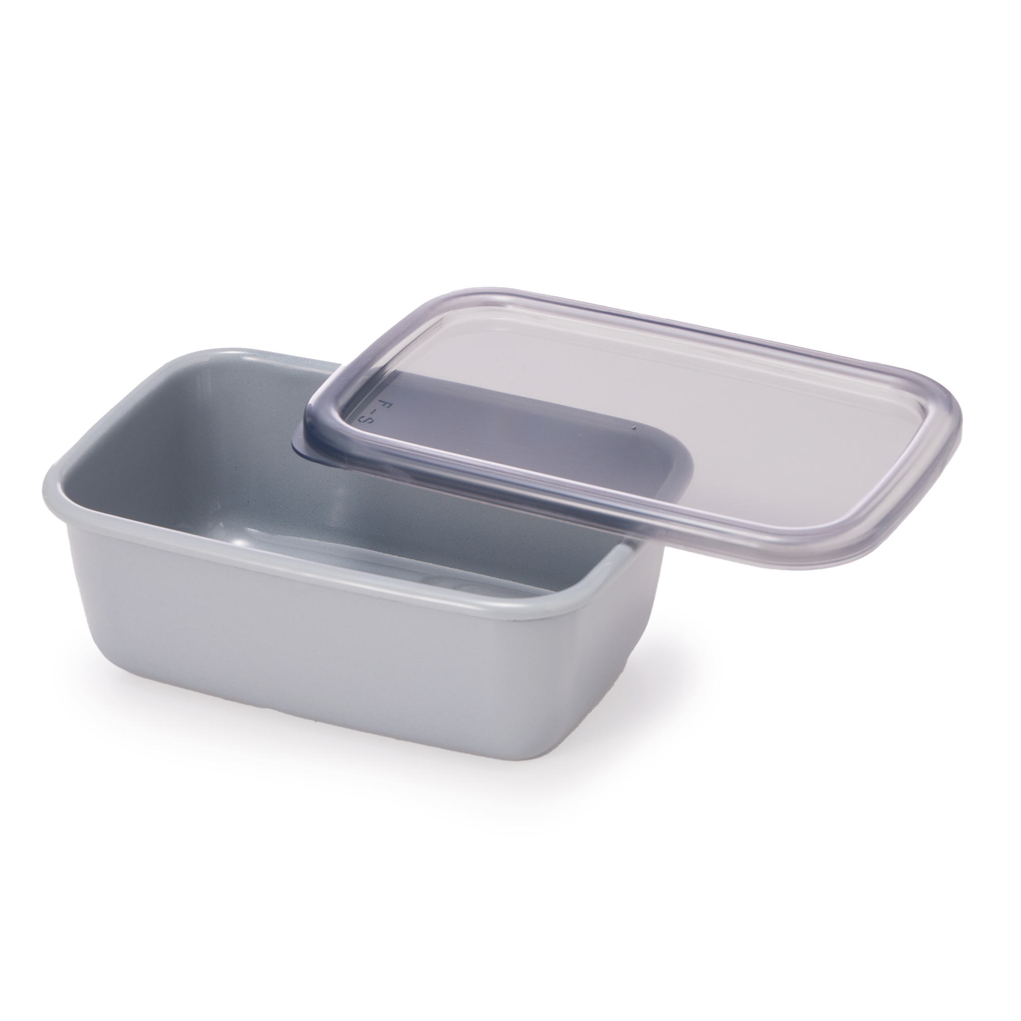 【野田琺瑯】＋Gray レクタングル深型Sシール蓋付