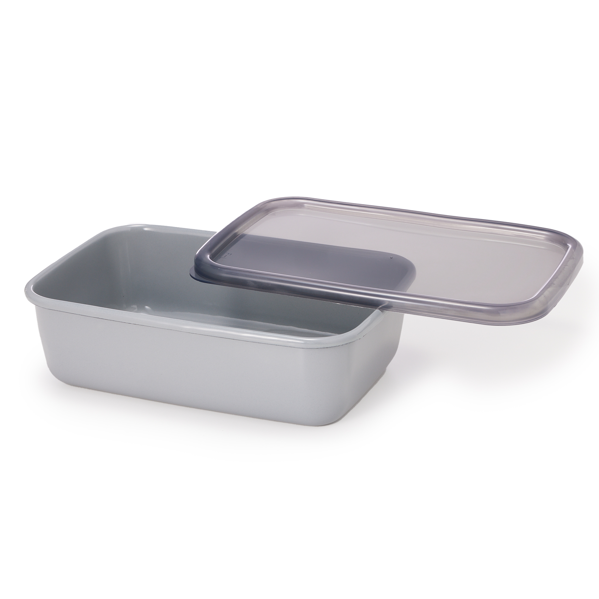 【野田琺瑯】＋Gray レクタングル深型Lシール蓋付