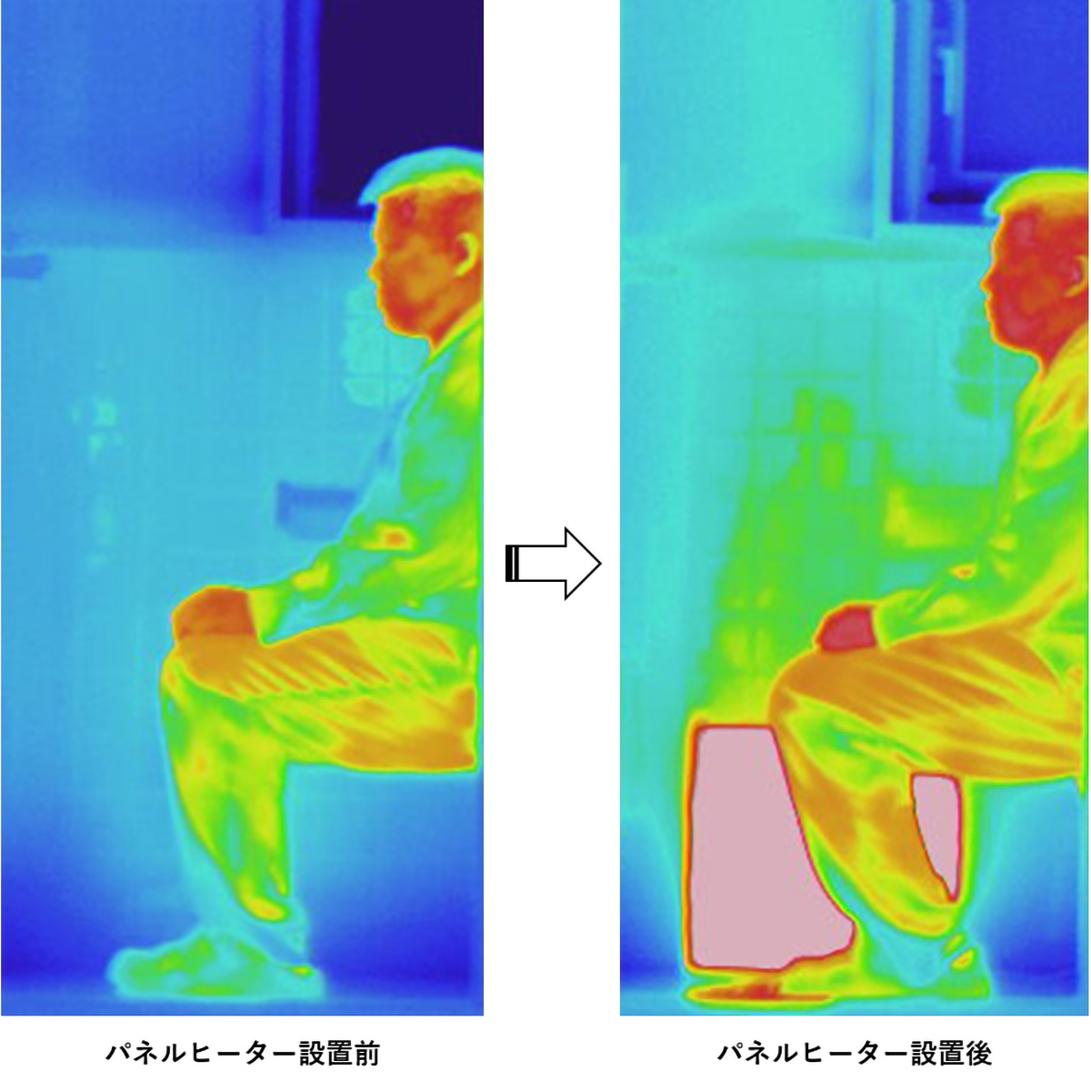 トイレ用パネルヒーター・イコロ